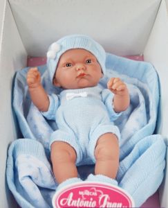 Realistické miminko chlapeček Antonio Juan Pitus modrá